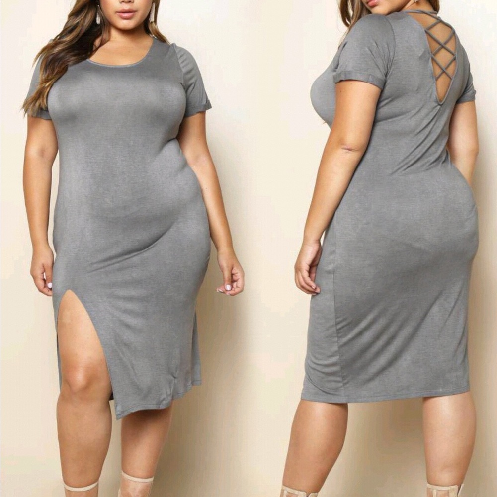 New ✨✨Plus Sexy Fitted Dress 🌪